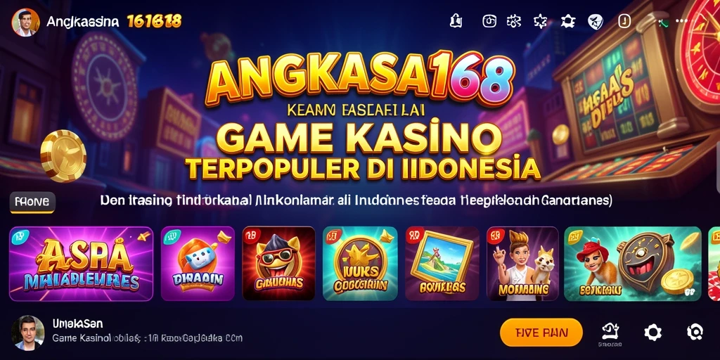 Screenshot gameplay menampilkan keseruan bermain kasino di ANGKASA168.