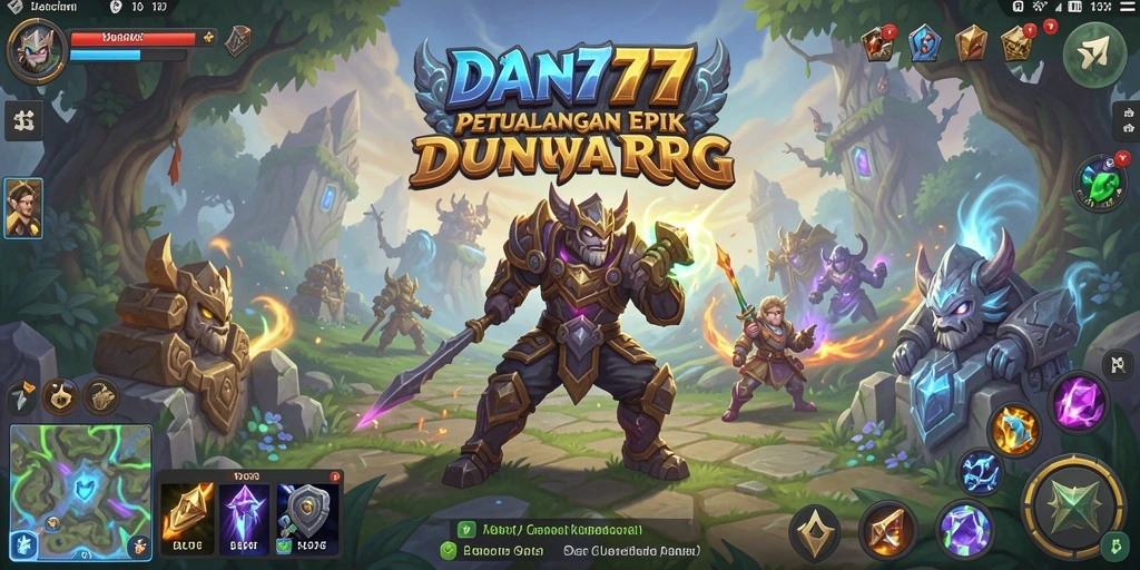 Tangkapan layar <strong>DAN777</strong> menampilkan aksi pertempuran seru dalam dunia RPG.