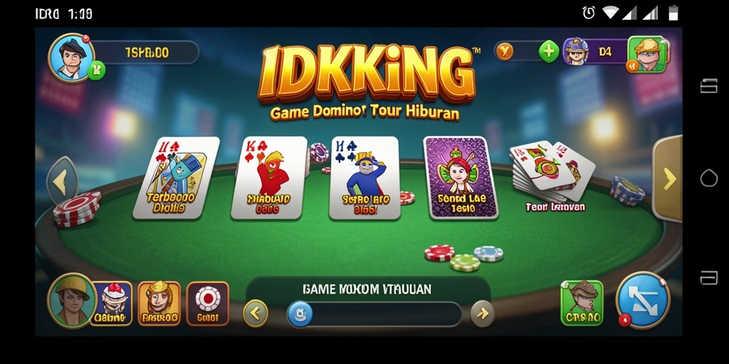 Tampilan permainan Domino yang seru di IDRKING menunjukkan aksi seru antar pemain.