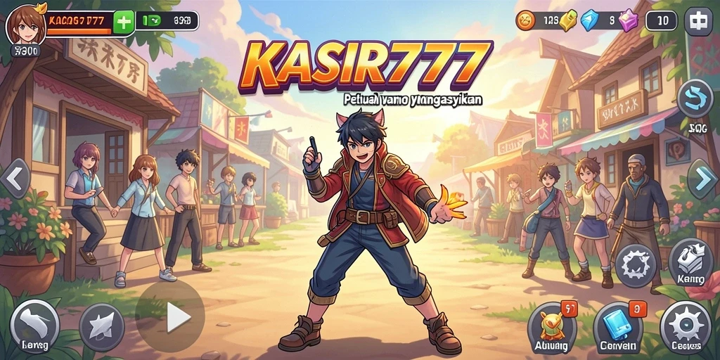 Screenshot KASIR777 menunjukkan karakter Anime yang beraksi dalam pertarungan seru.