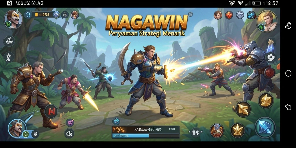 Tangkapan layar NAGAWIN menampilkan aksi strategis di medan perang.