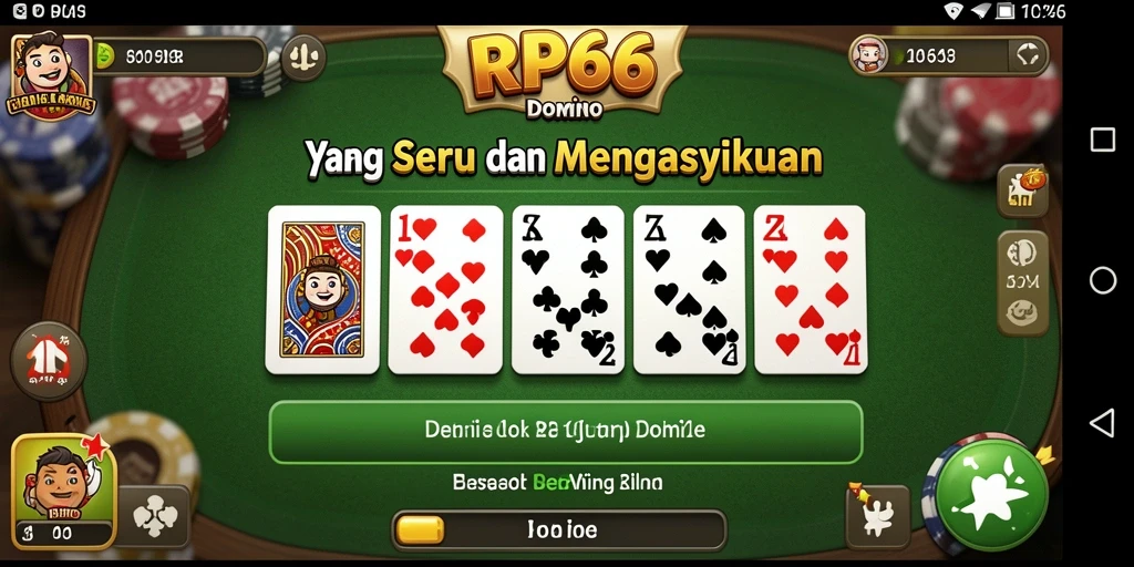 Tampilan gameplay RP66 yang seru dan penuh aksi Domino.